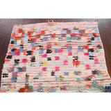 Vintage Contemporary Moroccan Oriental Area Rug Handmade Wool Carpet - 4'0" x 6'0"