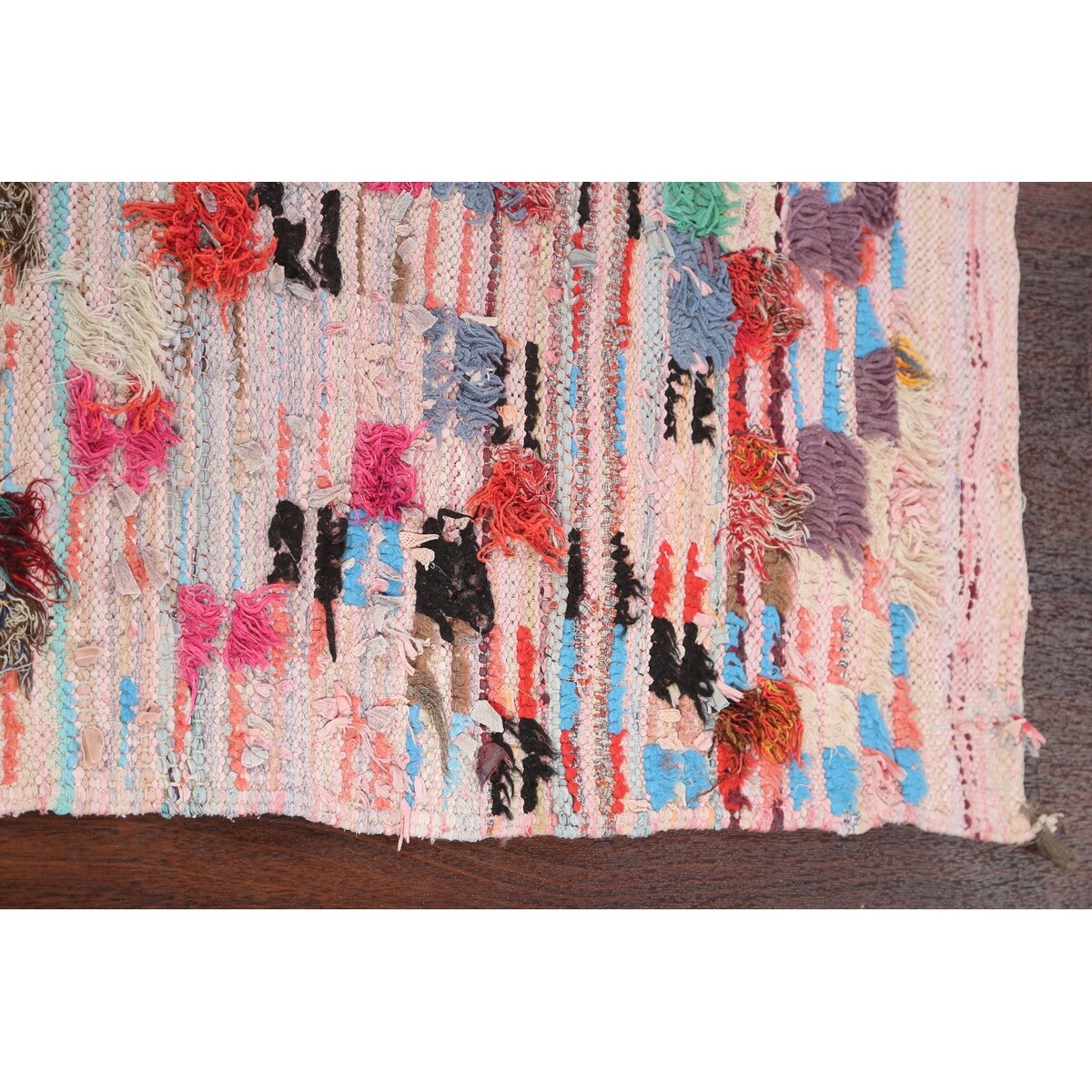 Vintage Contemporary Moroccan Oriental Area Rug Handmade Wool Carpet - 4'0" x 6'0"