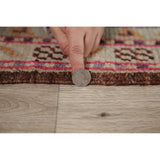 Vintage Geometric Oriental Anatolian Turkish Area Rug Hand-Knotted - 2'10" x 4'6"