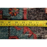 Vintage Geometric Red Bakhtiari Persian Area Rug Handmade Oriental - 2'11" x 4'8"