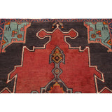 Vintage Geometric Red Bakhtiari Persian Area Rug Handmade Oriental - 2'11" x 4'8"