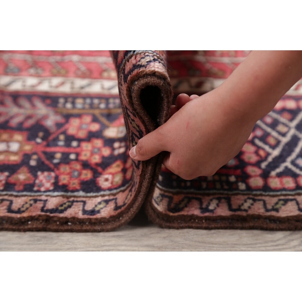 Vintage Gharajeh Traditional Oriental Hand Knotted Persian Area Rug - 7'10" x 5'3"