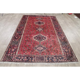Vintage Gharajeh Traditional Oriental Hand Knotted Persian Area Rug - 7'10" x 5'3"