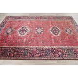 Vintage Gharajeh Traditional Oriental Hand Knotted Persian Area Rug - 7'10" x 5'3"