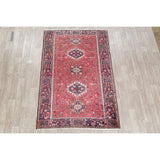 Vintage Gharajeh Traditional Oriental Hand Knotted Persian Area Rug - 7'10" x 5'3"
