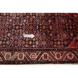Vintage Hamedan Geometric Handmade Wool Persian Rug - 9'4" x 3'4" Runner
