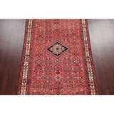 Vintage Hamedan Oriental Hand Knotted Wool Persian Area Rug - 10'11" x 5'2"
