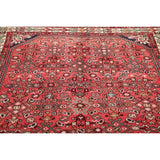 Vintage Hamedan Oriental Hand Knotted Wool Persian Area Rug - 10'11" x 5'2"