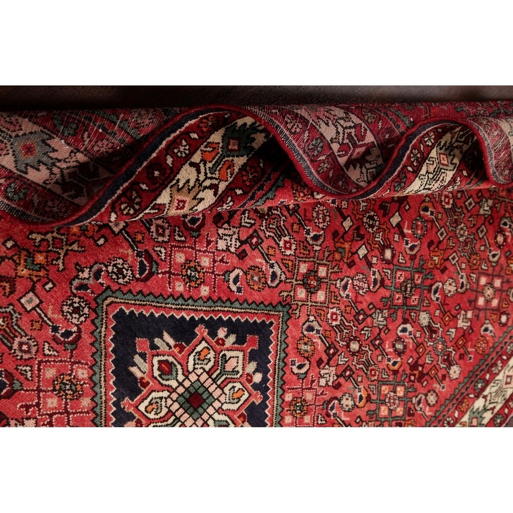 Vintage Hamedan Oriental Hand Knotted Wool Persian Area Rug - 10'11" x 5'2"