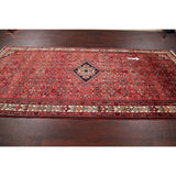 Vintage Hamedan Oriental Hand Knotted Wool Persian Area Rug - 10'11" x 5'2"