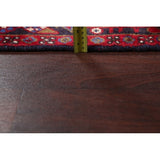 Vintage Heriz Geometric Hand Knotted Wool Persian Area Rug - 13'3" x 9'7"