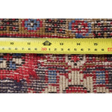 Vintage Heriz Geometric Hand Knotted Wool Persian Area Rug - 13'3" x 9'7"