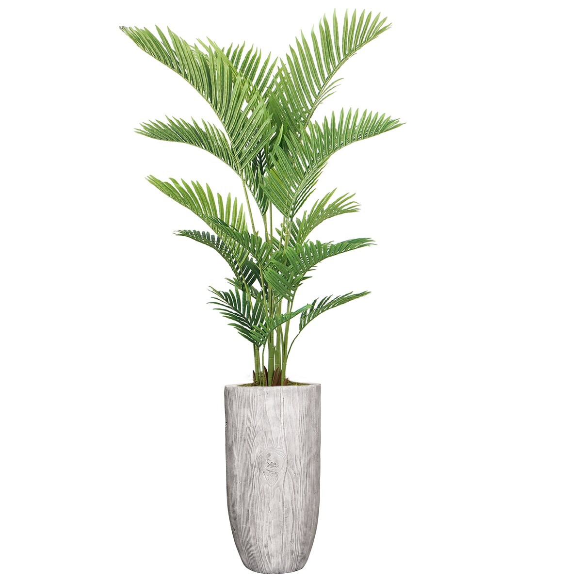 Vintage Home 83" High Faux Palm Tree With Fiberstone Planter For Home Decor - Green