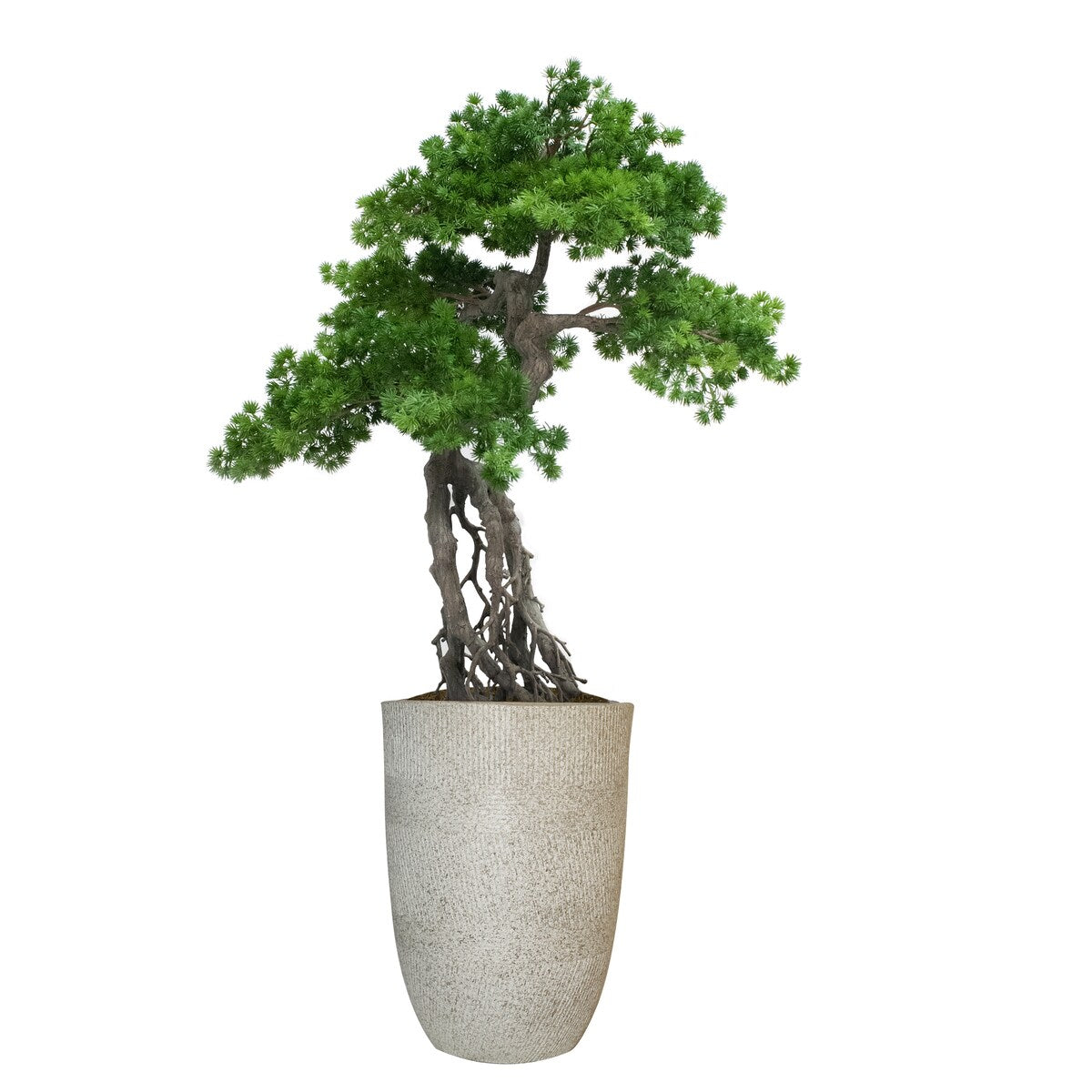 Vintage Home Artificial Faux Real Touch 3.67 Ft Pine Tree In Planter - Green - 44" Tall