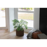 Vintage Home Artificial Faux Real Touch 3.84 Ft Palm Tree In Planter - Green - 46.5" Tall