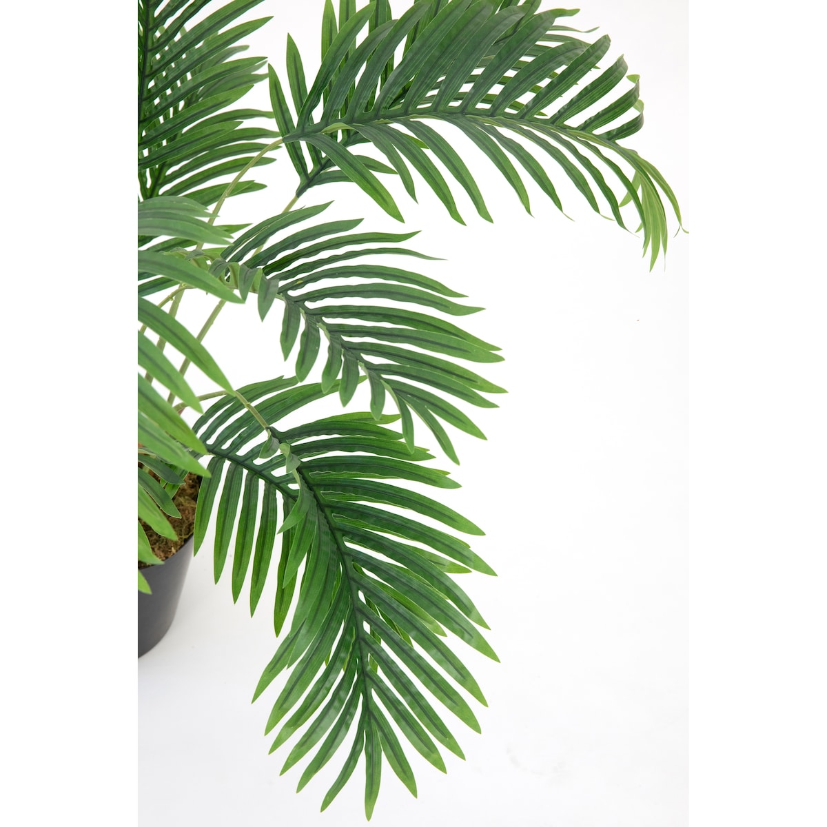 Vintage Home Artificial Faux Real Touch 3.84 Ft Palm Tree In Planter - Green - 46.5" Tall