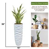 Vintage Home Artificial Faux Real Touch 4.84 Ft Agave In Planter - Green - 58" Tall