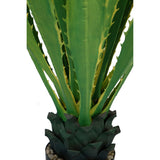 Vintage Home Artificial Faux Real Touch 5.09 Ft Agava 27LVs In Planter - Green - 61" Tall