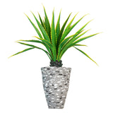 Vintage Home Artificial Faux Real Touch 5.09 Ft Agava 27LVs In Planter - Green - 61" Tall