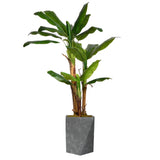 Vintage Home Artificial Faux Real Touch 5.84 Ft Banana Tree In Planter - Green - 70" Tall