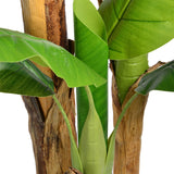 Vintage Home Artificial Faux Real Touch 5.84 Ft Banana Tree In Planter - Green - 70" Tall