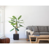 Vintage Home Artificial Faux Real Touch 5.84 Ft Banana Tree In Planter - Green - 70" Tall