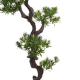 Vintage Home Artificial Faux Real Touch 6.58 Feet Tall Yacca Tree With Fiberstone Planter - 79"