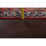 Vintage Isfahan Medallion Hand Knotted Wool Persian Area Rug - 13'1" x 9'4"