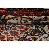 Vintage Isfahan Medallion Hand Knotted Wool Persian Area Rug - 13'1" x 9'4"