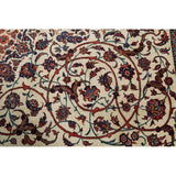 Vintage Isfahan Medallion Hand Knotted Wool Persian Area Rug - 13'1" x 9'4"