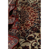 Vintage Isfahan Medallion Hand Knotted Wool Persian Area Rug - 13'1" x 9'4"