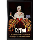 Vintage Italian Coffee-VINAPP122858 Framed Print 19.75"x12.5" by Vintage Apple Collection