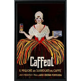Vintage Italian Coffee-VINAPP122858 Framed Print 19.75"x12.5" by Vintage Apple Collection