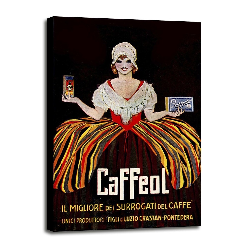 Vintage Italian Coffee-VINAPP122858 Framed Print 19.75"x12.5" by Vintage Apple Collection