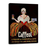 Vintage Italian Coffee-VINAPP122858 Framed Print 19.75"x12.5" by Vintage Apple Collection