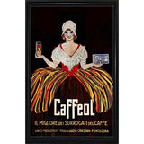 Vintage Italian Coffee-VINAPP122858 Framed Print 19.75"x12.5" by Vintage Apple Collection