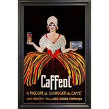 Vintage Italian Coffee-VINAPP122858 Framed Print 19.75"x12.5" by Vintage Apple Collection