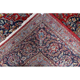 Vintage Kashan Floral Hand Knotted Kork Wool Persian Area Rug - 12'7" x 9'9"