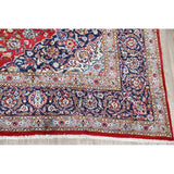 Vintage Kashan Floral Hand Knotted Kork Wool Persian Area Rug - 12'7" x 9'9"