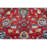 Vintage Kashan Floral Hand Knotted Kork Wool Persian Area Rug - 12'7" x 9'9"