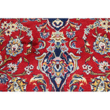 Vintage Kashan Floral Hand Knotted Kork Wool Persian Area Rug - 12'7" x 9'9"