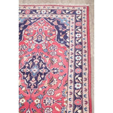 Vintage Kashan Floral Handmade Wool Persian Rug - 10'5" x 2'7" Runner