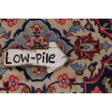 Vintage Kashan Medallion Traditional Hand-Knotted Wool Persian Rug - 10'11" x 8'1"