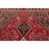 Vintage Kashkoli Geometric Hand-Knotted Wool Persian Oriental Area Rug - 9'7" x 6'8"