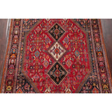 Vintage Kashkoli Geometric Hand-Knotted Wool Persian Oriental Area Rug - 9'7" x 6'8"