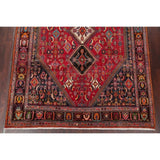 Vintage Kashkoli Geometric Hand-Knotted Wool Persian Oriental Area Rug - 9'7" x 6'8"