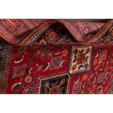 Vintage Kashkoli Geometric Hand-Knotted Wool Persian Oriental Area Rug - 9'7" x 6'8"