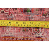 Vintage Kashkoli Geometric Hand-Knotted Wool Persian Oriental Area Rug - 9'7" x 6'8"