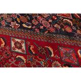 Vintage Kashkoli Geometric Hand-Knotted Wool Persian Oriental Area Rug - 9'7" x 6'8"