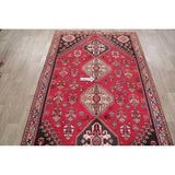 Vintage Kashkoli Geometric Handmade Wool Persian Area Rug - 8'9" x 5'4"
